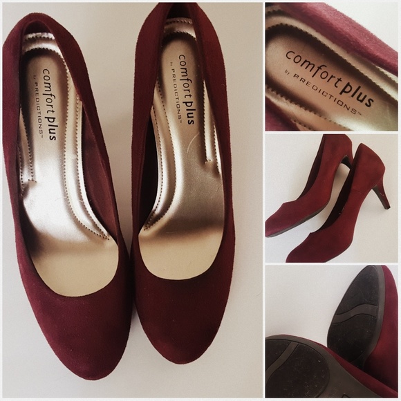 burgundy heels size 11